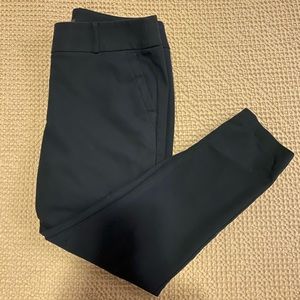 LOFT Navy Julie Skinny Fit Cropped Dress Pants